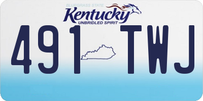 KY license plate 491TWJ
