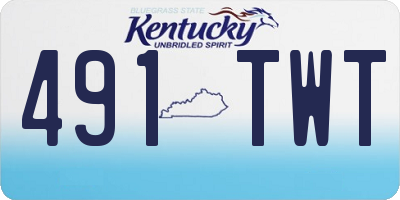 KY license plate 491TWT