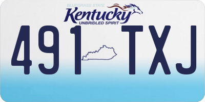 KY license plate 491TXJ