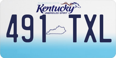 KY license plate 491TXL