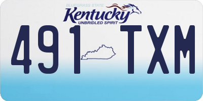 KY license plate 491TXM