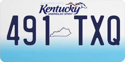 KY license plate 491TXQ