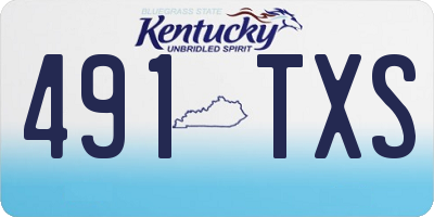 KY license plate 491TXS
