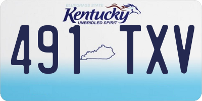 KY license plate 491TXV
