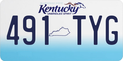 KY license plate 491TYG