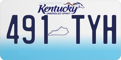 KY license plate 491TYH