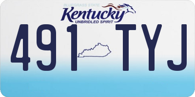 KY license plate 491TYJ