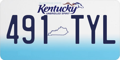 KY license plate 491TYL