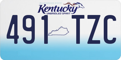 KY license plate 491TZC