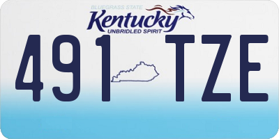 KY license plate 491TZE