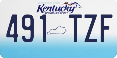 KY license plate 491TZF