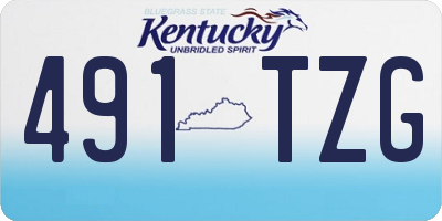 KY license plate 491TZG