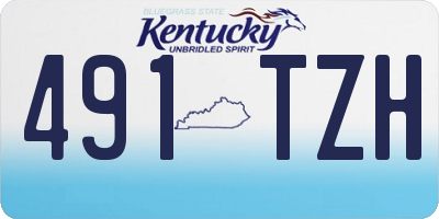 KY license plate 491TZH