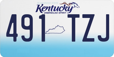 KY license plate 491TZJ