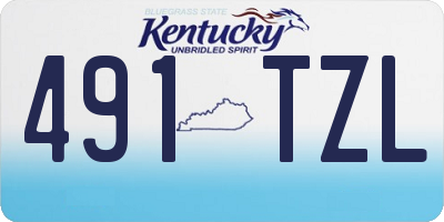 KY license plate 491TZL