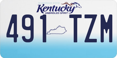 KY license plate 491TZM