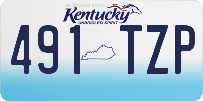 KY license plate 491TZP