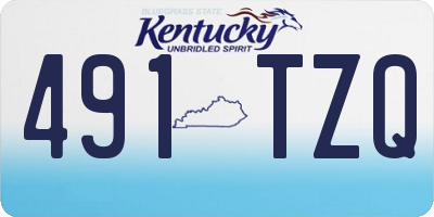 KY license plate 491TZQ