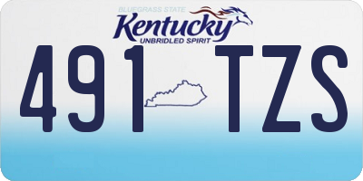KY license plate 491TZS