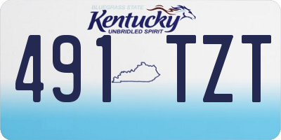 KY license plate 491TZT