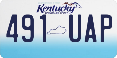 KY license plate 491UAP