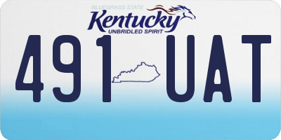 KY license plate 491UAT