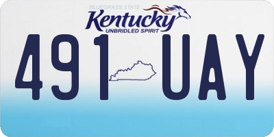 KY license plate 491UAY