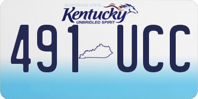 KY license plate 491UCC