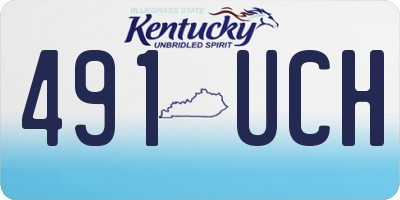 KY license plate 491UCH