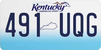 KY license plate 491UQG