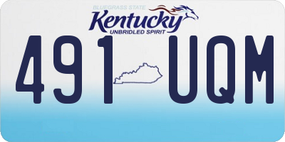 KY license plate 491UQM