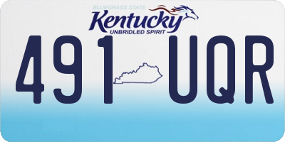 KY license plate 491UQR
