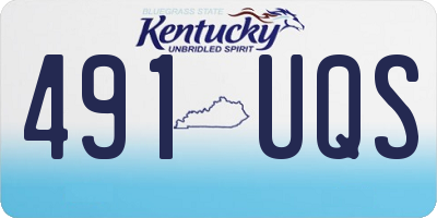 KY license plate 491UQS