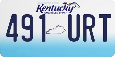 KY license plate 491URT