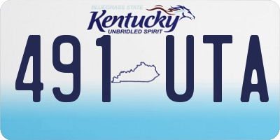 KY license plate 491UTA