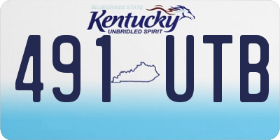 KY license plate 491UTB