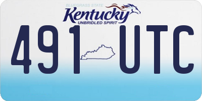 KY license plate 491UTC