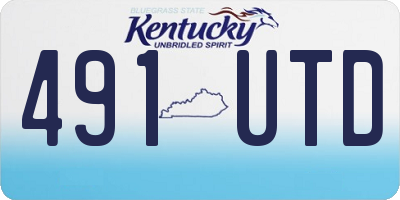 KY license plate 491UTD