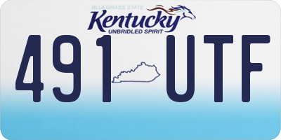 KY license plate 491UTF