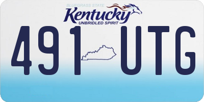 KY license plate 491UTG