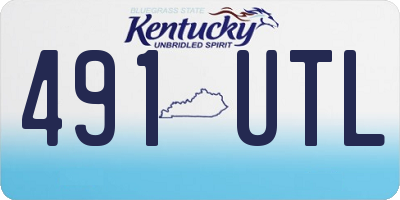KY license plate 491UTL