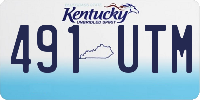 KY license plate 491UTM