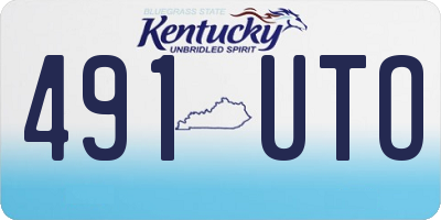 KY license plate 491UTO