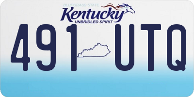 KY license plate 491UTQ