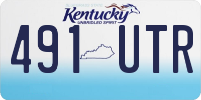 KY license plate 491UTR