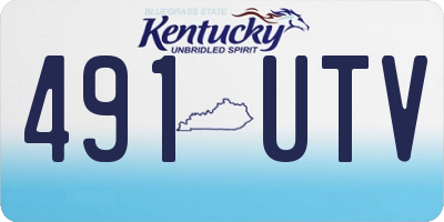 KY license plate 491UTV