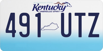 KY license plate 491UTZ