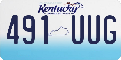 KY license plate 491UUG