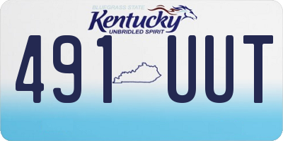KY license plate 491UUT