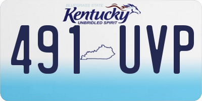KY license plate 491UVP